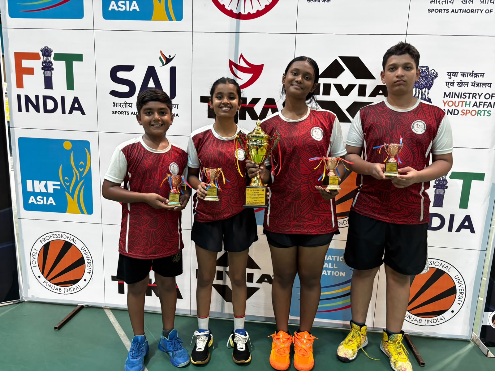 TANISHKA BANGERA MAKES RAJHANS VIDYALAYA PROUD WITH KORFBALL ACHIEVEMENTS